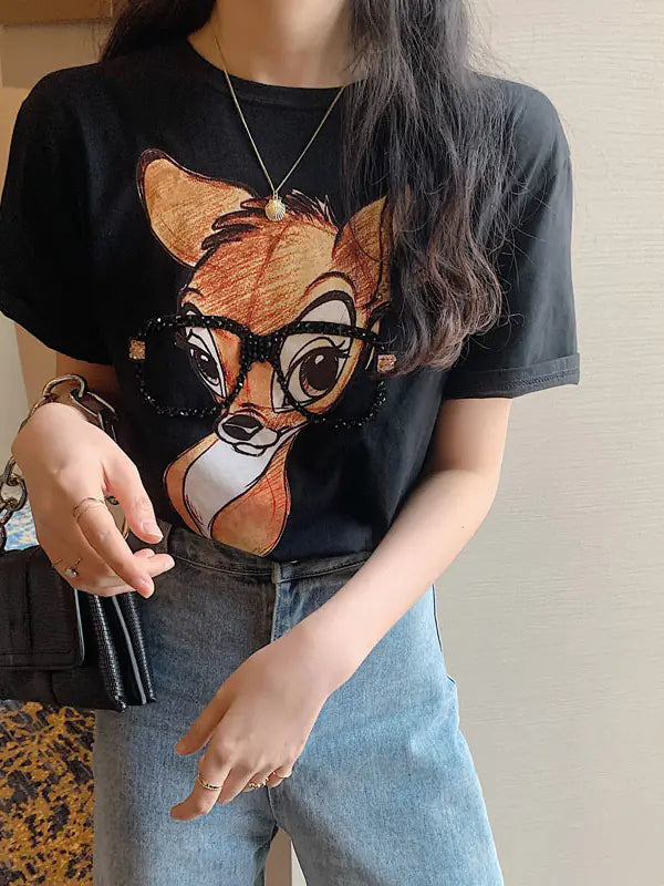 Korean Style Loose Casual Summer T-Shirt for Women