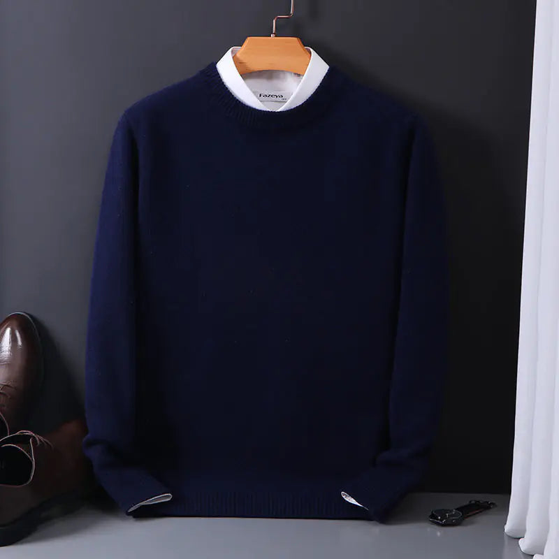 Men's Loose Oversized Round Neck Knit Sweater
